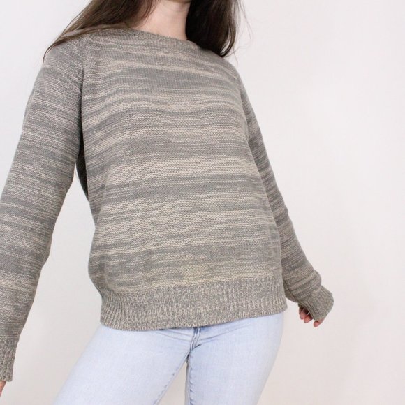 *Held in Common Green Knit Crew Neck Sweater - Picture 3 of 8